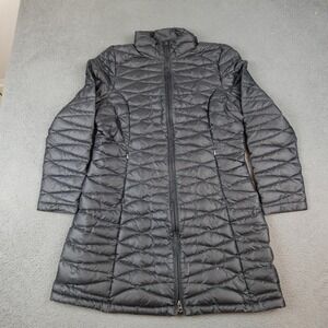 Patagonia Fiona Parka Jacket Womens XL Black Long Quilted Insulated Full Zip